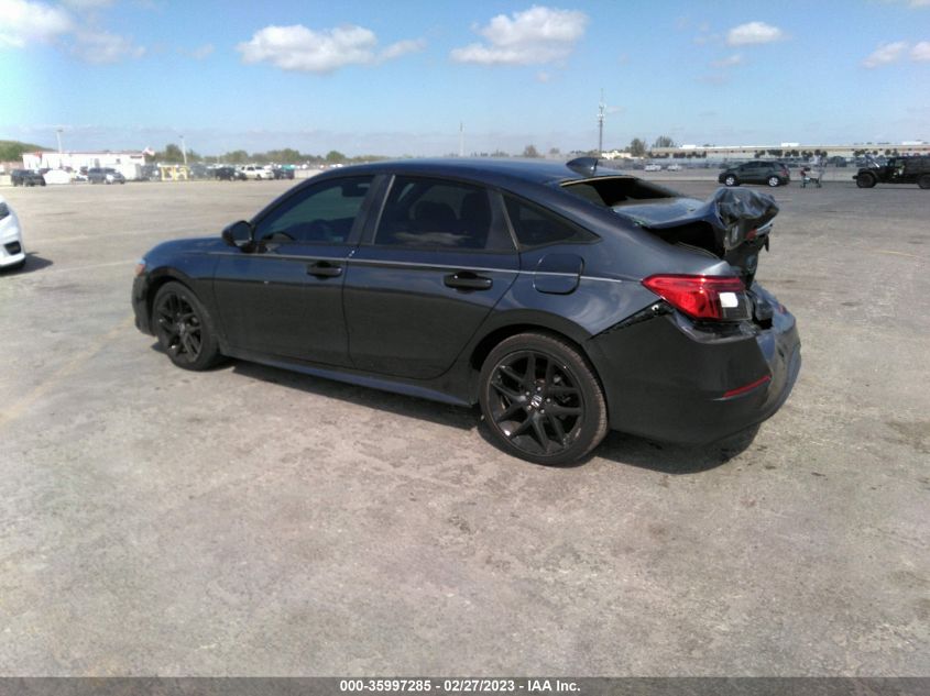 2022 HONDA CIVIC SEDAN SPORT VIN: 2HGFE2F56NH517575