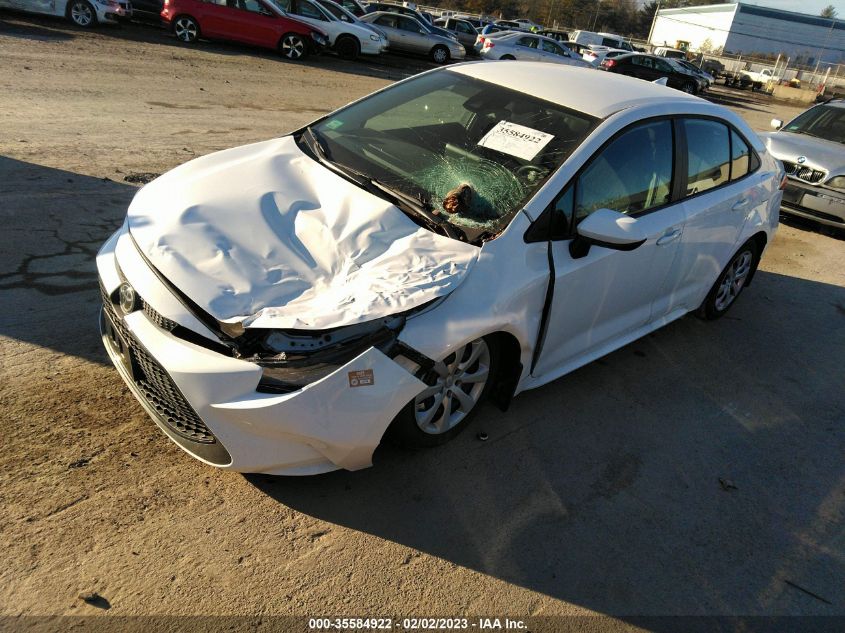 2022 TOYOTA COROLLA LE VIN: 5YFEPMAEXNP292529