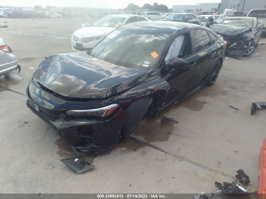 2022 HONDA CIVIC SEDAN SPORT VIN: 2HGFE2F50NH554749