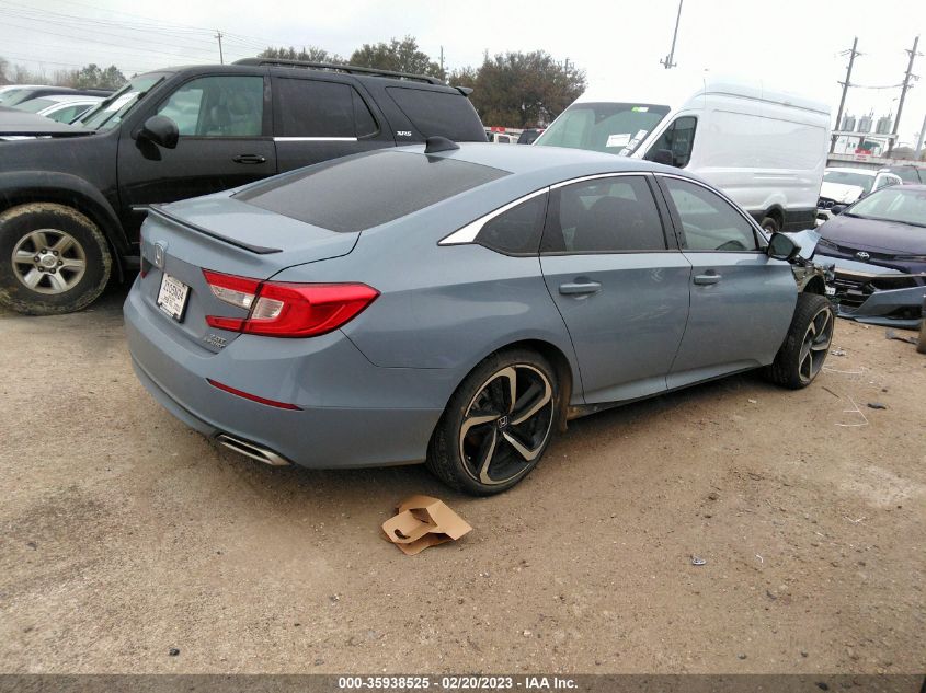 2022 HONDA ACCORD SEDAN SPORT VIN: 1HGCV2F35NA023059
