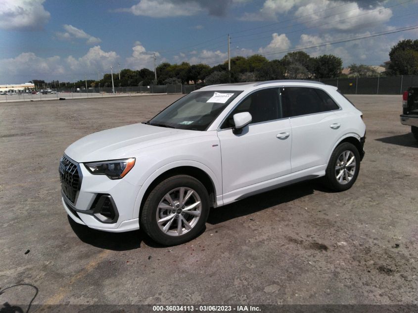 2022 AUDI Q3 S LINE PREMIUM VIN: WA1DECF32N1031963