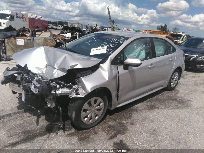 2021 TOYOTA COROLLA L VIN: 5YFDPMAE3MP162280