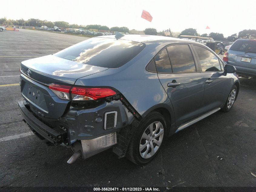2022 TOYOTA COROLLA LE VIN: JTDEPMAE2N3014670