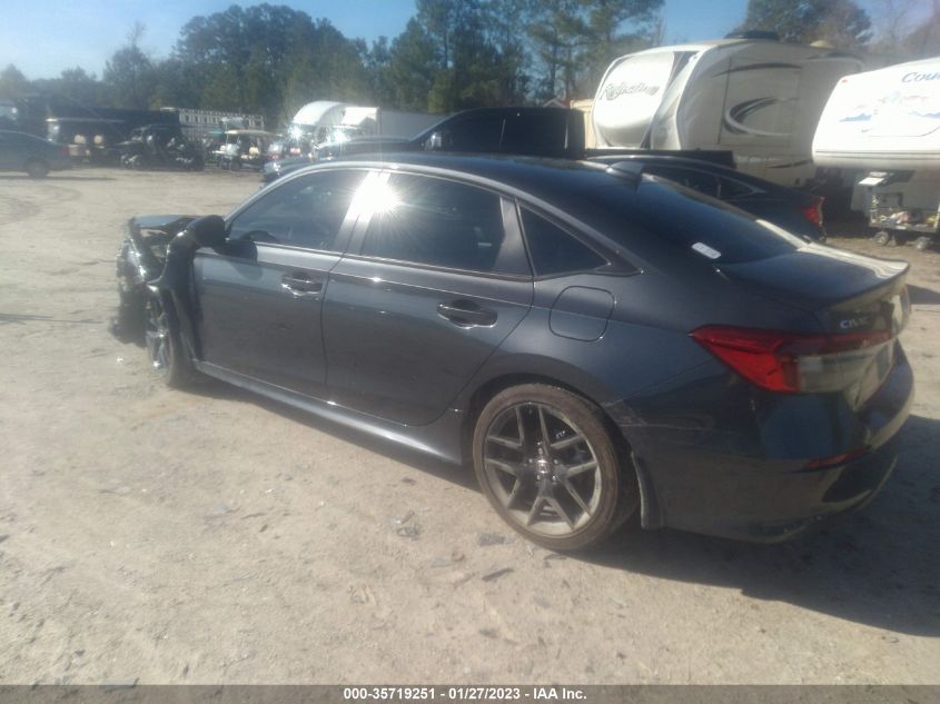 2022 HONDA CIVIC SEDAN SPORT VIN: 2HGFE2F54NH585115