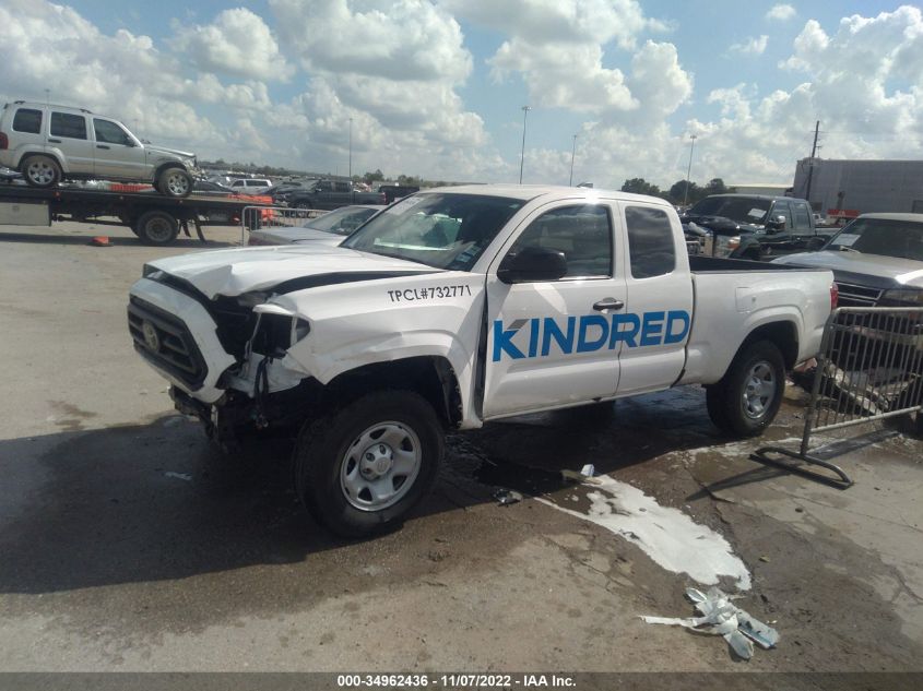 2022 TOYOTA TACOMA 2WD SR/SR5 VIN: 3TYRX5GN6NT051335