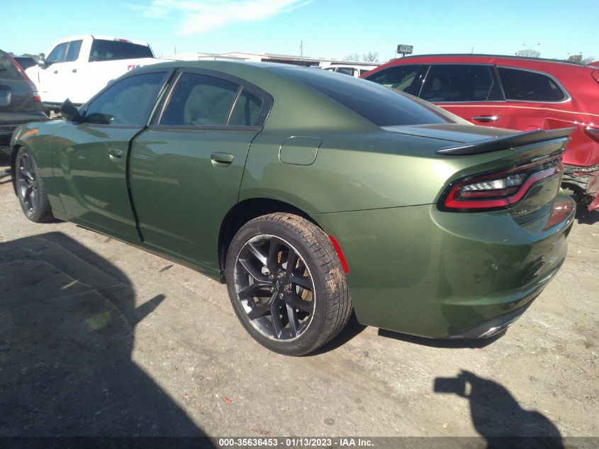 2021 DODGE CHARGER SXT VIN: 2C3CDXBG3MH675349