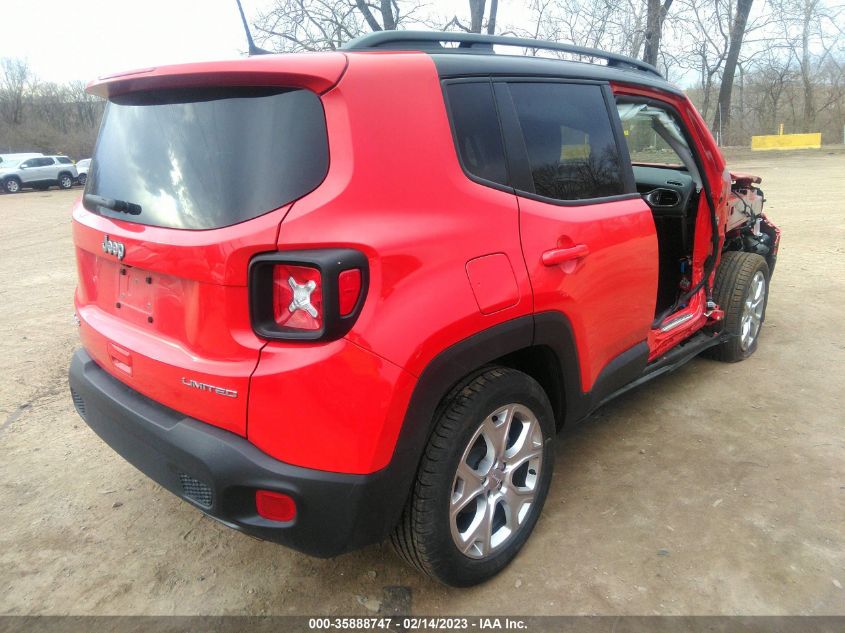 2022 JEEP RENEGADE LIMITED VIN: ZACNJDD11NPN50139