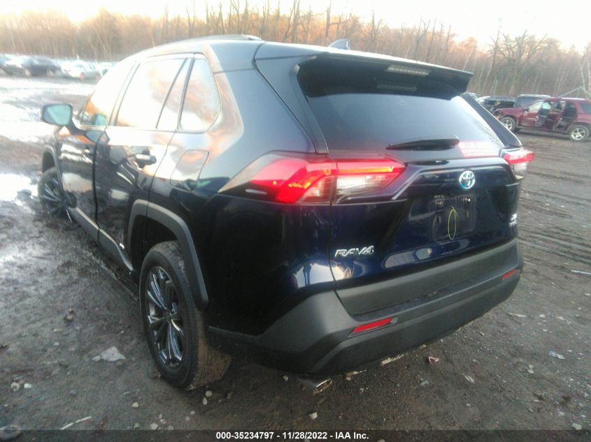 2022 TOYOTA RAV4 HYBRID XLE PREMIUM VIN: 4T3B6RFV2NU085604