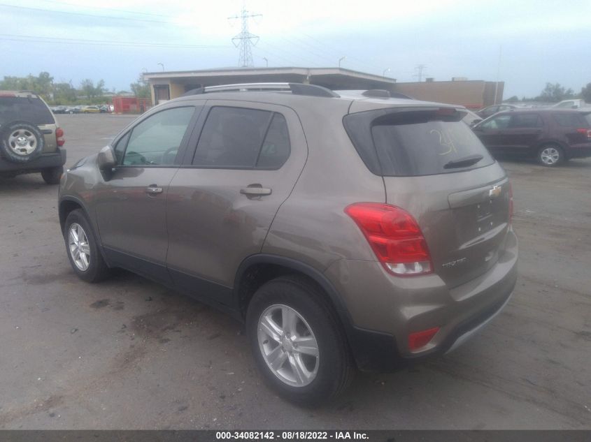 2021 CHEVROLET TRAX LT VIN: KL7CJPSB5MB349566