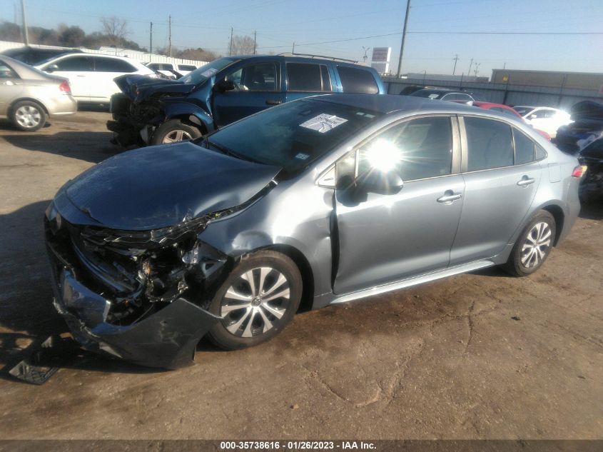 2022 TOYOTA COROLLA HYBRID LE VIN: JTDEAMDE5NJ046070