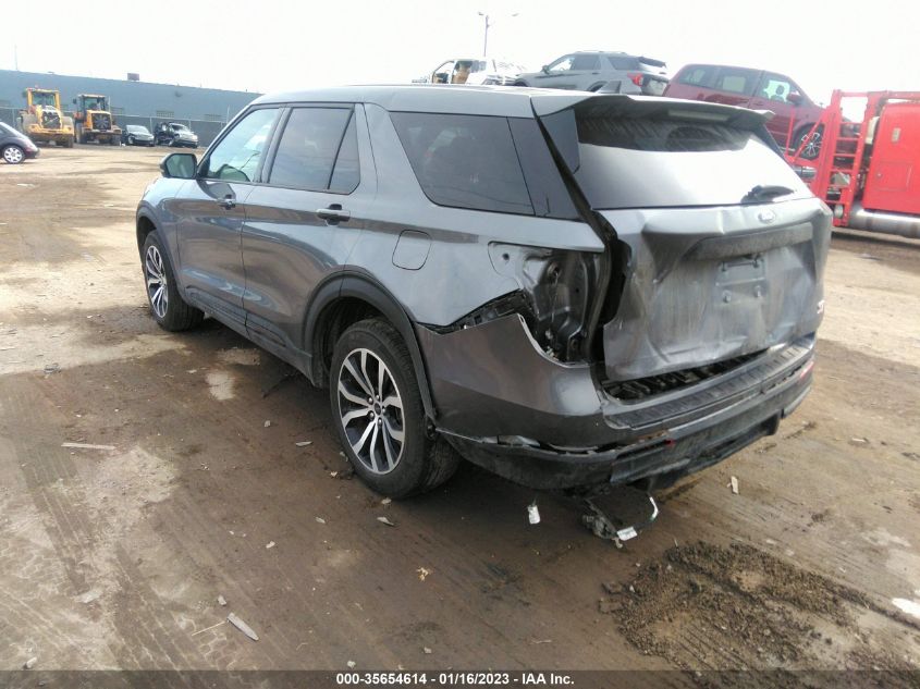 2021 FORD EXPLORER ST VIN: 1FM5K8GC9MGB23433