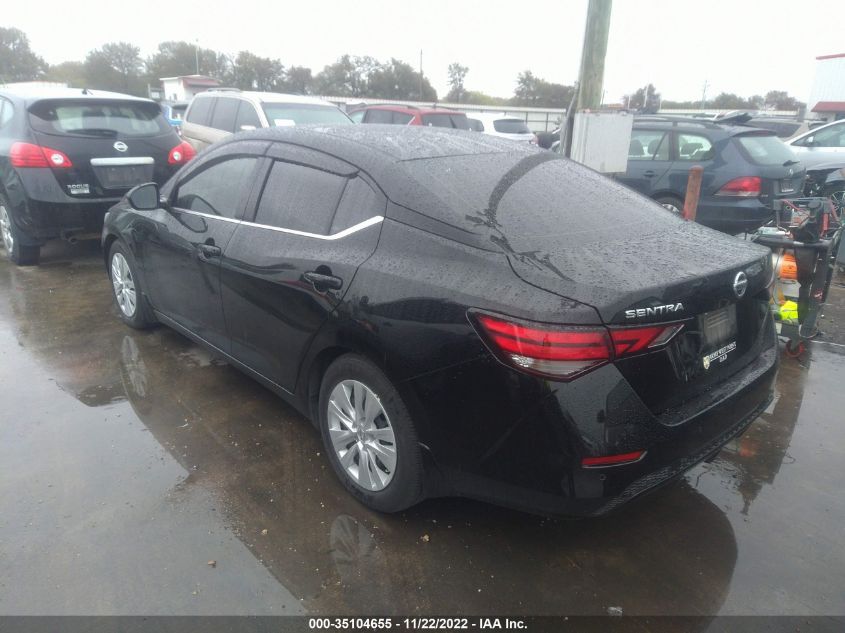 2022 NISSAN SENTRA S VIN: 3N1AB8BV7NY240426