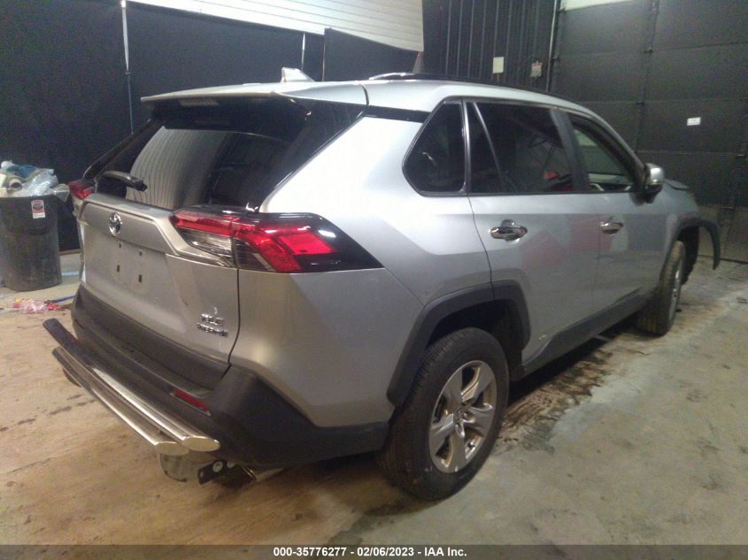 2022 TOYOTA RAV4 HYBRID XLE VIN: 2T3RWRFV4NW140780