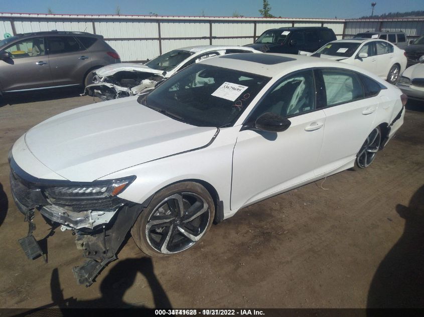 2021 HONDA ACCORD SEDAN SPORT VIN: 1HGCV2F32MA019193