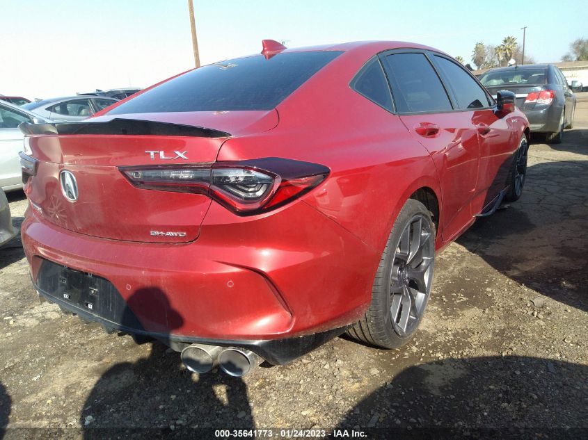 2022 ACURA TLX TYPE S W/PERFORMANCE TIRE VIN: 19UUB7F95NA002047