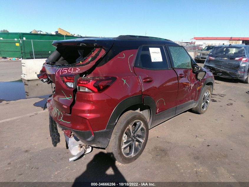 2022 CHEVROLET TRAILBLAZER RS VIN: KL79MTSL3NB044331