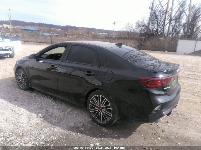 2022 KIA FORTE GT VIN: 3KPF44AC6NE421590