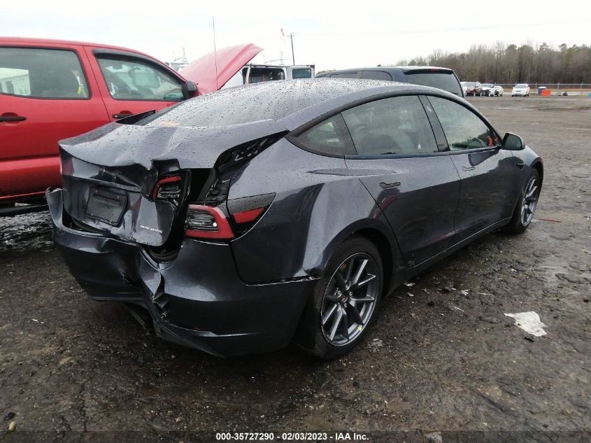 2022 TESLA MODEL 3 LONG RANGE VIN: 5YJ3E1EB8NF182053