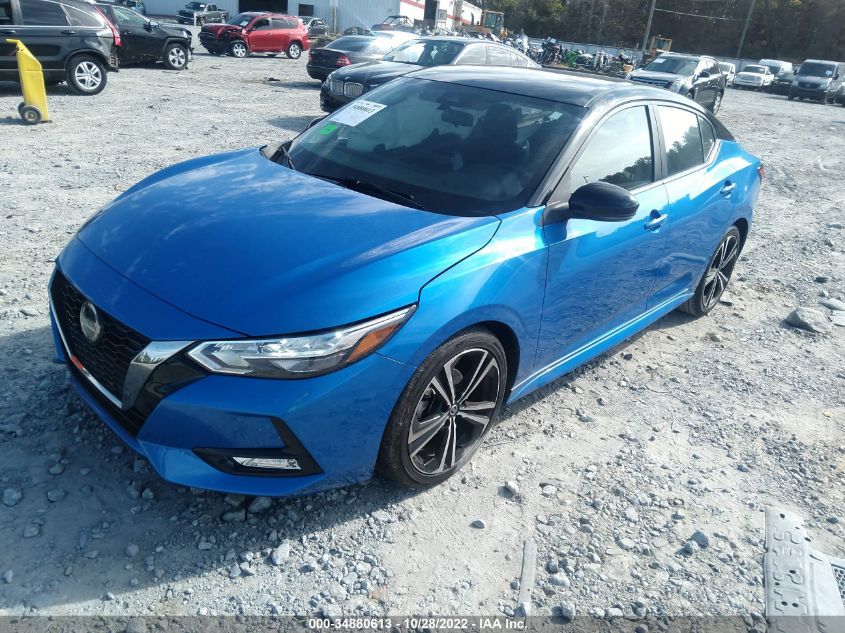 2021 NISSAN SENTRA SR VIN: 3N1AB8DV5MY258628