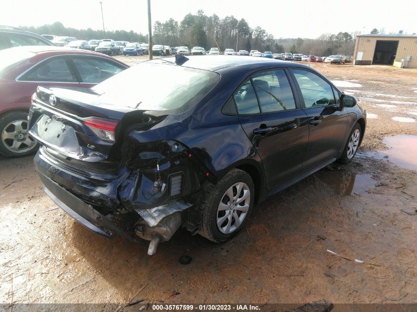 2022 TOYOTA COROLLA LE VIN: 5YFEPMAE9NP280341