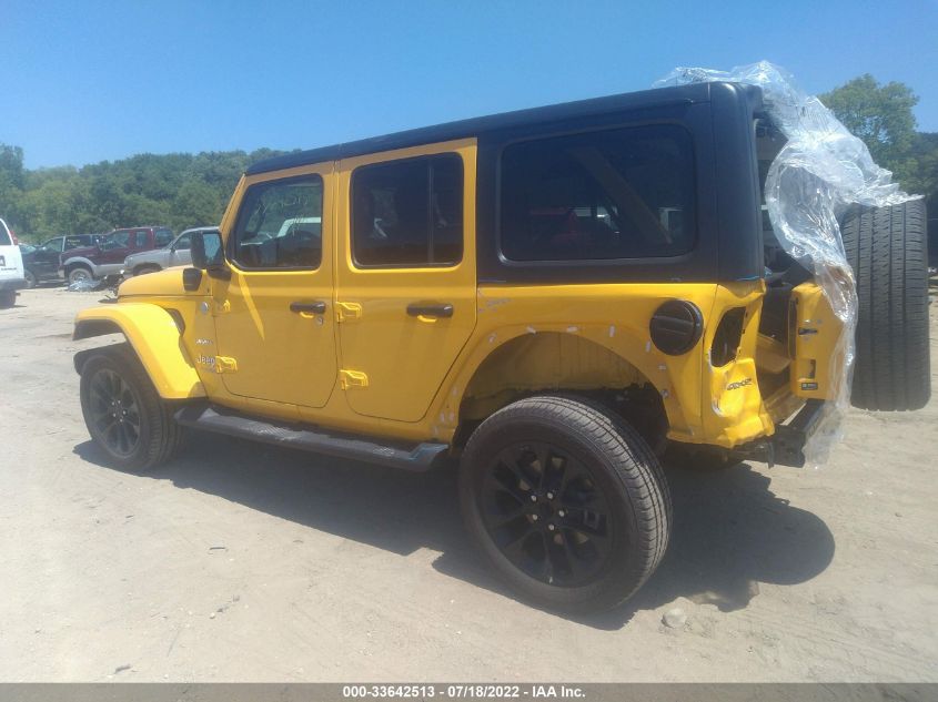 2021 JEEP WRANGLER 4XE UNLIMITED SAHARA VIN: 1C4JJXP66MW784255