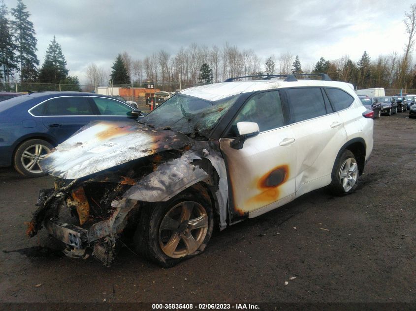 2022 TOYOTA HIGHLANDER L VIN: 5TDCZRBH9NS583960