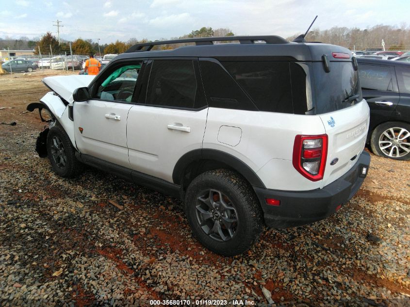 2022 FORD BRONCO SPORT BADLANDS VIN: 3FMCR9D99NRD38838