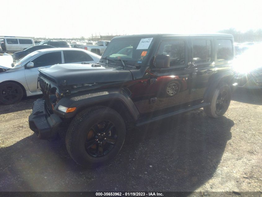 2021 JEEP WRANGLER UNLIMITED SPORT ALTITUDE VIN: 1C4HJXDG6MW815872