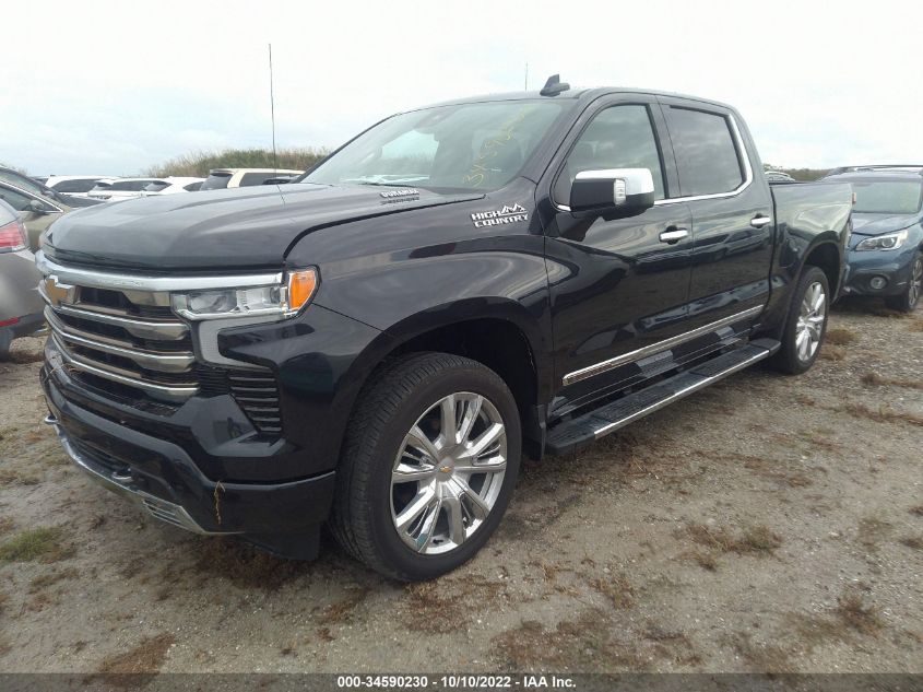 2022 CHEVROLET SILVERADO 1500 HIGH COUNTRY VIN: 1GCUDJET4NZ602692