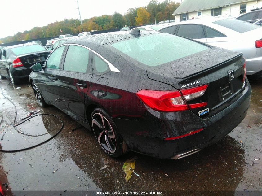 2022 HONDA ACCORD SEDAN SPORT VIN: 1HGCV2F36NA010420