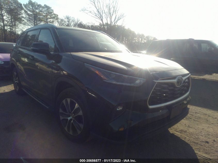 2021 TOYOTA HIGHLANDER XLE VIN: 5TDGZRBH3MS160100