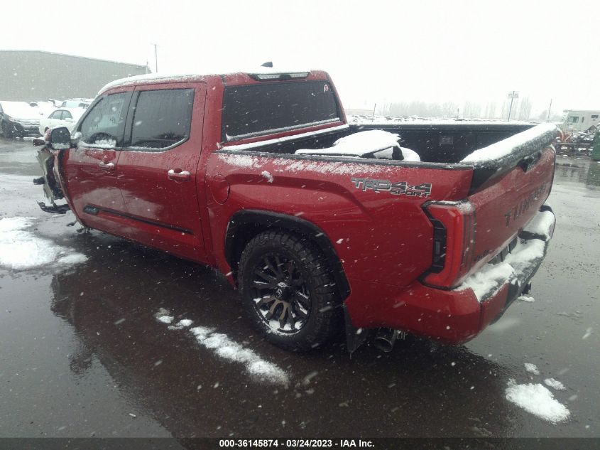2022 TOYOTA TUNDRA 4WD PLATINUM VIN: 5TFNA5DBXNX039723