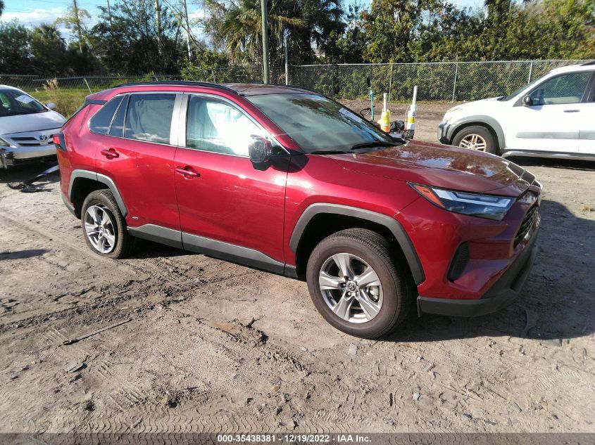 2022 TOYOTA RAV4 HYBRID XLE VIN: 4T3RWRFV0NU076849