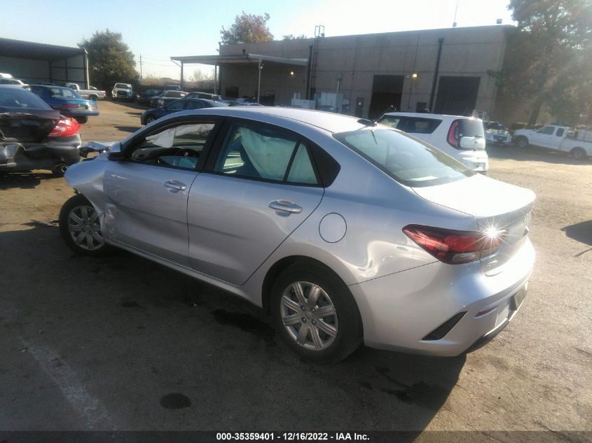 2022 KIA RIO S VIN: 3KPA24AD1NE506457