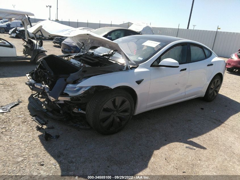 2022 TESLA MODEL S VIN: 5YJSA1E59NF467670