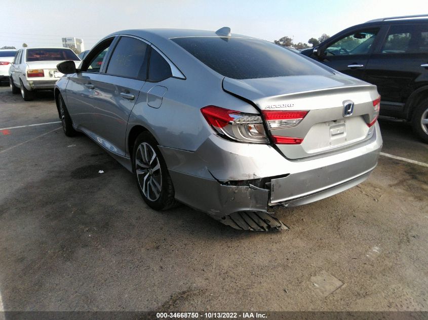 2021 HONDA ACCORD HYBRID VIN: 1HGCV3F13MA012824