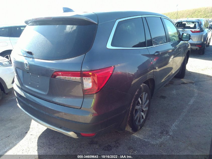 2021 HONDA PILOT EX-L VIN: 5FNYF5H55MB011632