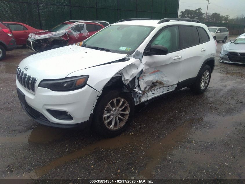 2022 JEEP CHEROKEE LATITUDE LUX VIN: 1C4PJMMX8ND546605