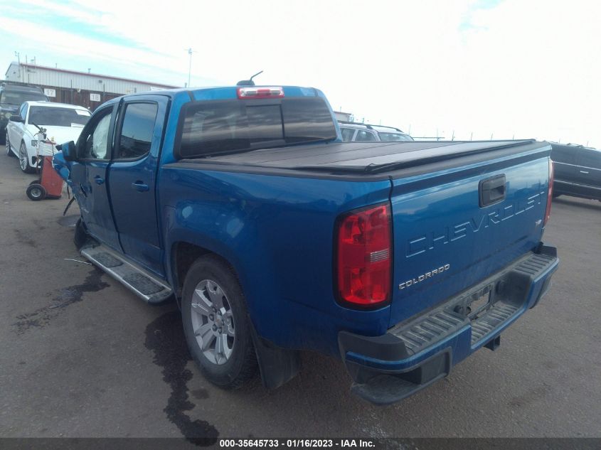 2021 CHEVROLET COLORADO 2WD LT VIN: 1GCGSCENXM1153600