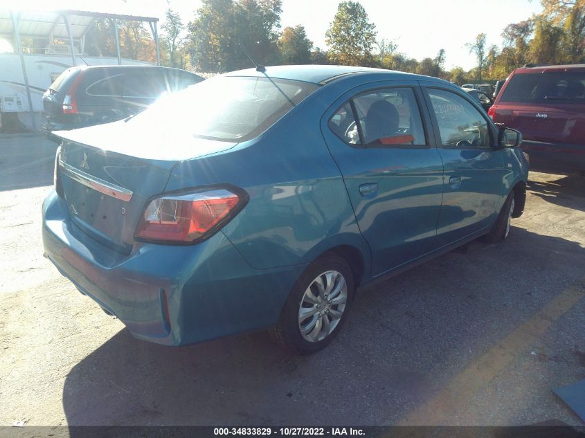 2021 MITSUBISHI MIRAGE G4 ES/LE/CARBONITE EDITION VIN: ML32FUFJ1MHF07212