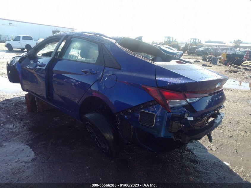 2022 HYUNDAI ELANTRA SEL VIN: KMHLS4AG5NU240456