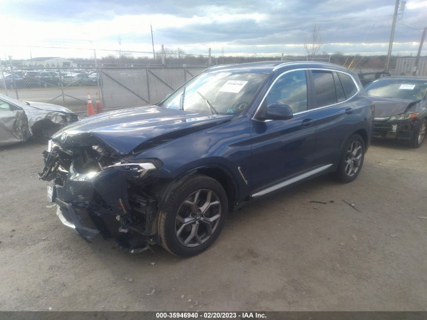 2022 BMW X3 XDRIVE30I VIN: WBX57DP00NN171486