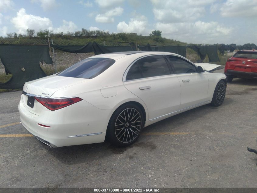 2021 MERCEDES-BENZ S-CLASS S 580 VIN: W1K6G7GB5MA024712