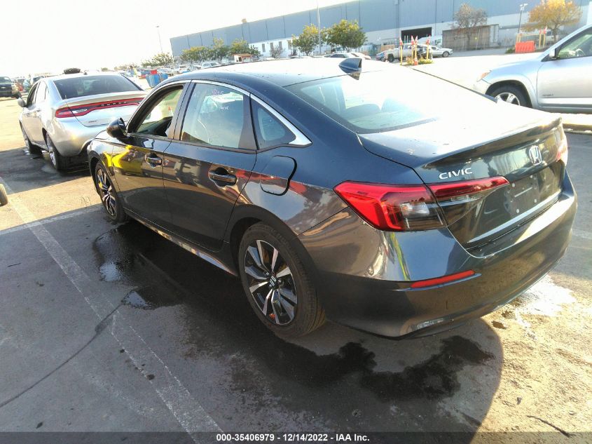 2022 HONDA CIVIC SEDAN EX VIN: 2HGFE1F77NH322581