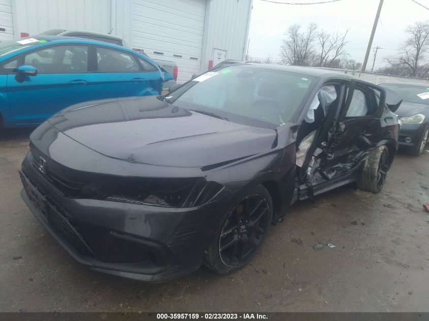 2022 HONDA CIVIC SEDAN SPORT VIN: 2HGFE2F57NH565683