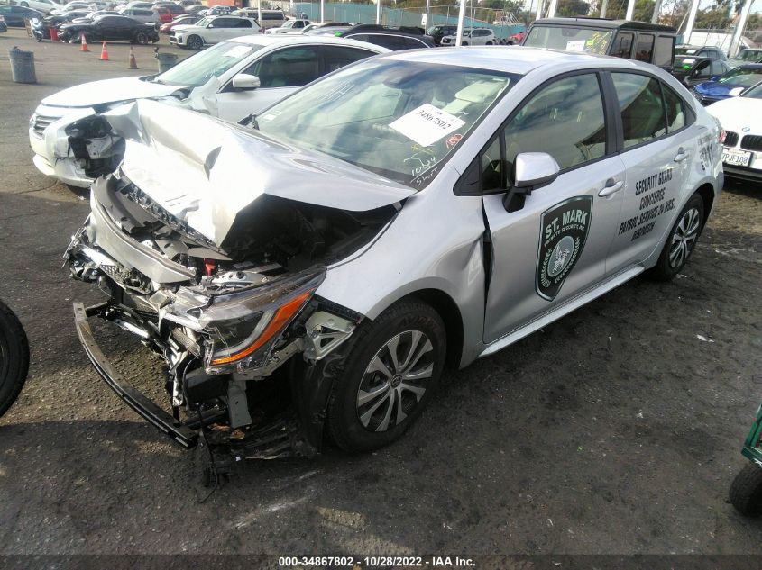2022 TOYOTA COROLLA HYBRID LE VIN: JTDEAMDE5N3009797