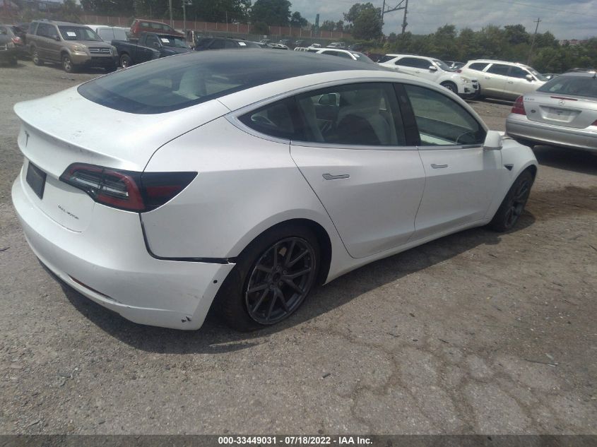 2020 TESLA MODEL 3 LONG RANGE VIN: 5YJ3E1EB0LF622134