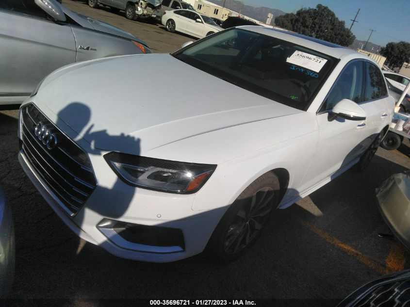 2021 AUDI A4 SEDAN PREMIUM VIN: WAUABAF47MA087049