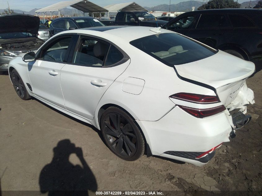 2022 GENESIS G70 3.3T VIN: KMTG54TE2NU095337