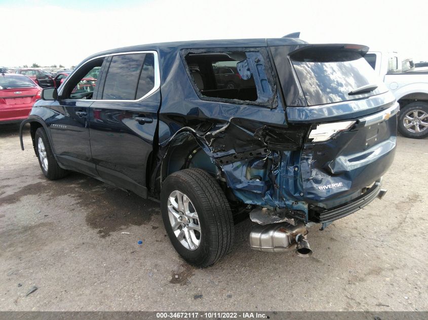 2022 CHEVROLET TRAVERSE LS VIN: 1GNERFKW0NJ146200